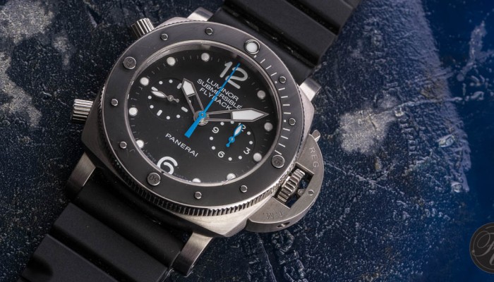 Hands-On With The Panerai PAM 615 Luminor Submersible Flyback Titanio