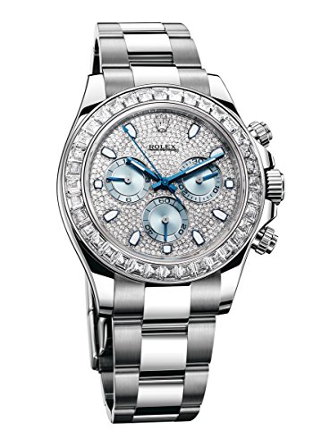 Rolex Daytona Platinum Watch Diamond Bezel Diamond Pave Dial 116576 Unworn