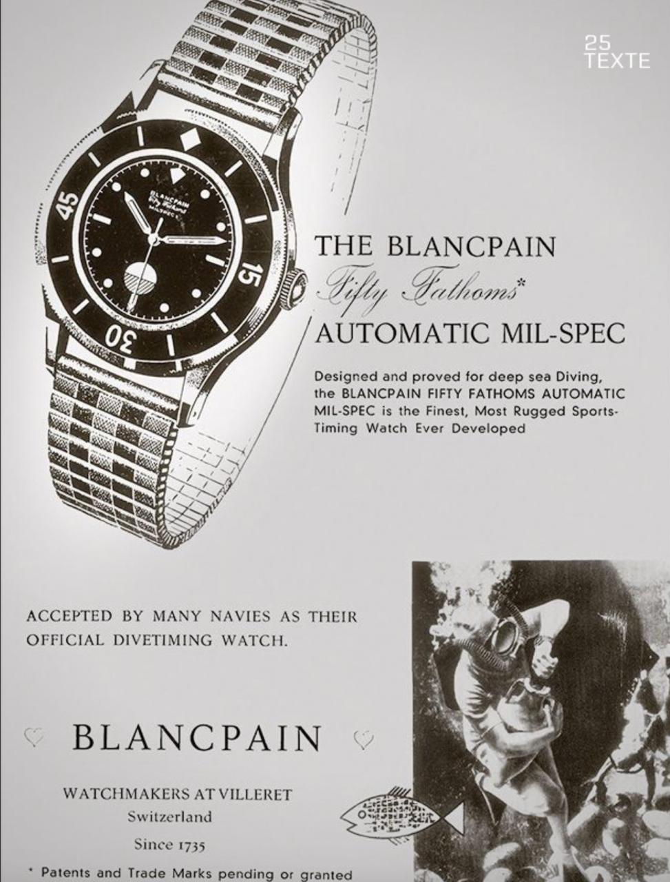 Blancpain Tribute To Fifty Fathoms Mil-Spec Watch Watch Releases 