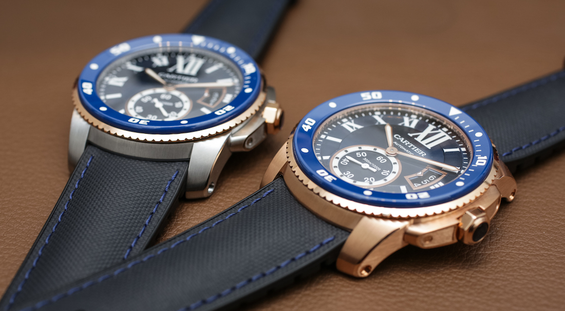 Cartier Calibre De Cartier Watches Greece Replica Diver Blue Watch Hands-On Hands-On