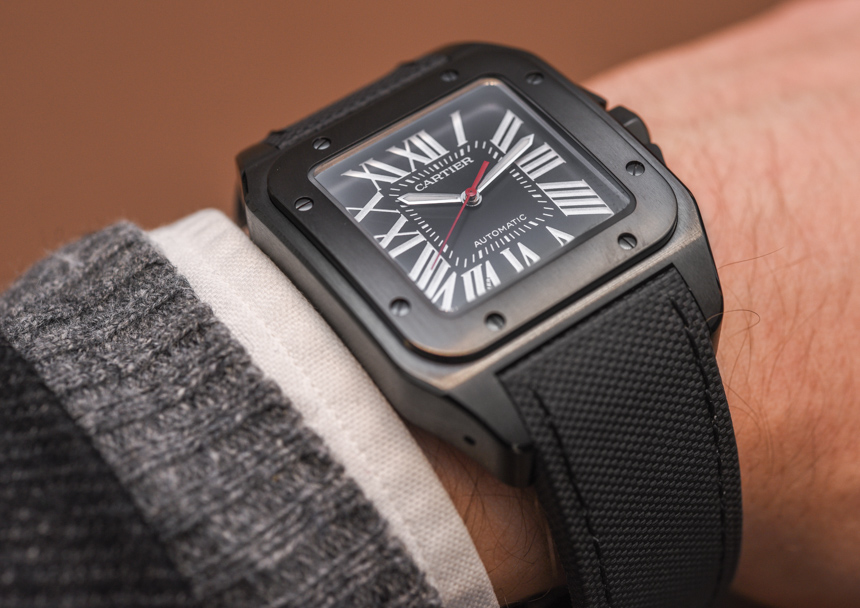Cartier Santos 100 Carbon Watch Hands-On Hands-On