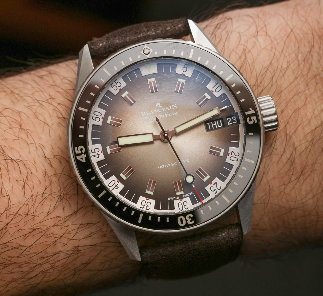 Blancpain Fifty Fathoms Bathyscaphe Day Date 70s Hands-On Hands-On